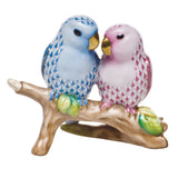 Herend Love Birds On Branch Figurine