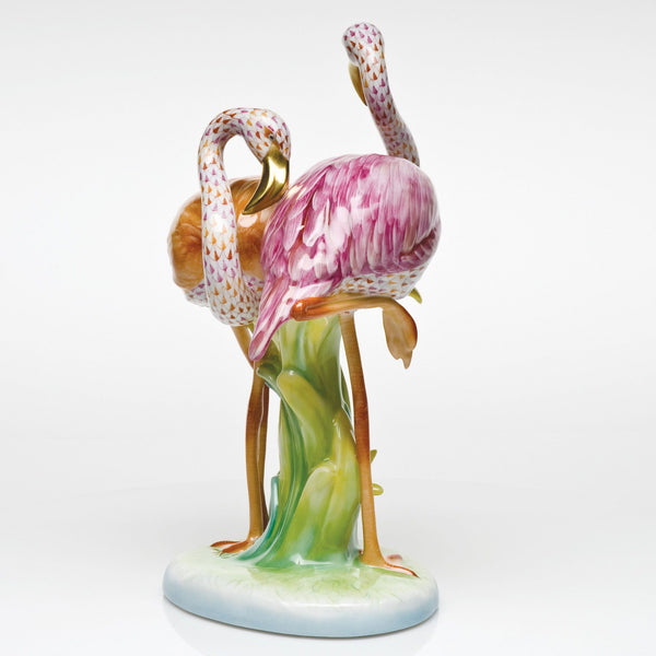 Herend Flamingo Duet Figurine