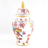 Herend Autumn Leaves Ginger Jar Figurine