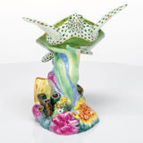 Herend Sea Turtle Figurine With Coral