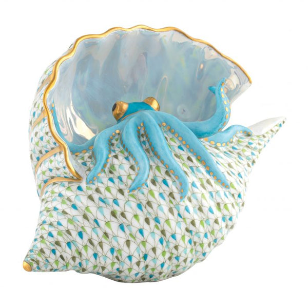 Herend Octopus in Shell
