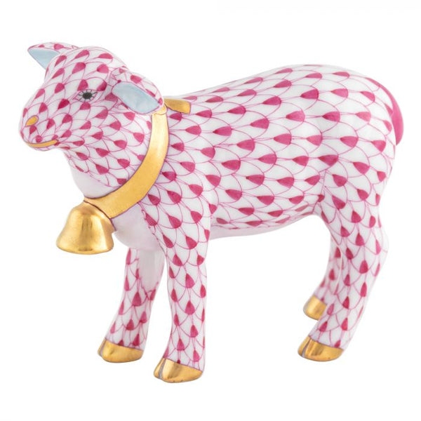 Herend Lamb With Bell Figurine