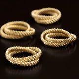 L'Objet Deco Twist Napkin Jewels (Set of 4)