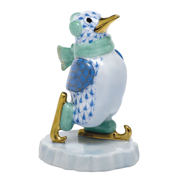 Herend Ice Skating Penguin
