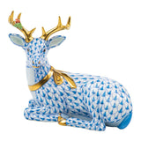 Herend Lying Christmas Deer