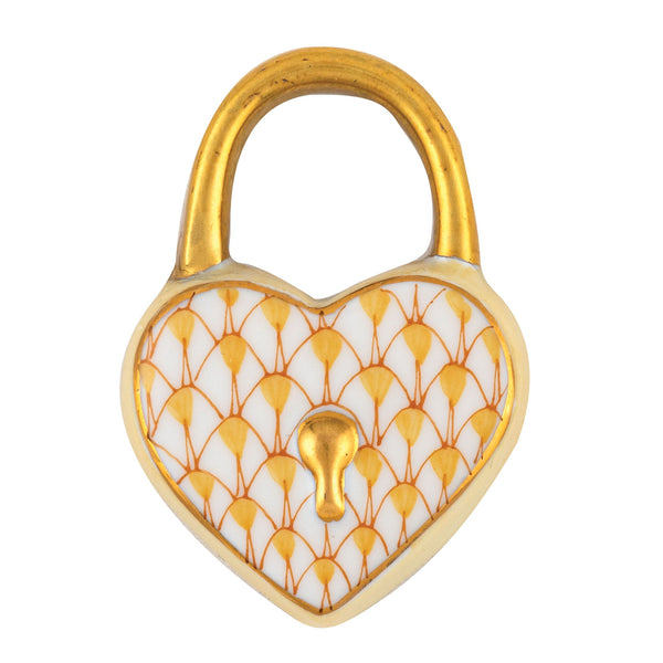 Herend Heart Lock Figurine