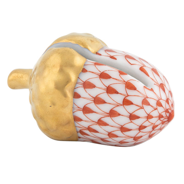 Herend Acorn Place Card Holder Figurine