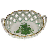 Herend Openwork Basket W/handles (Small)