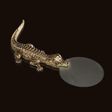 L'Objet Gold Crocodile Magnifying Glass