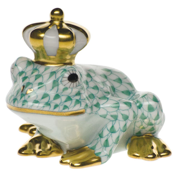 Herend Frog Blue Prince Fishnet