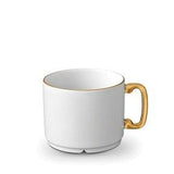 L'Objet, Gold Soie Tressée Tea Cup + Saucer (Set of 2)
