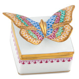 Herend Butterfly Box Figurine