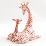 Herend Mother And Baby Giraffe Figurine