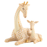 Herend Mother And Baby Giraffe Figurine