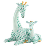 Herend Mother And Baby Giraffe Figurine