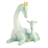 Herend Mother And Baby Giraffe Figurine