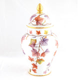 Herend Autumn Leaves Ginger Jar Figurine
