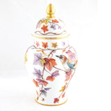 Herend Autumn Leaves Ginger Jar Figurine