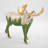 Herend Moose Among Pines figurine