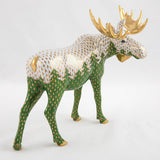 Herend Moose Among Pines figurine