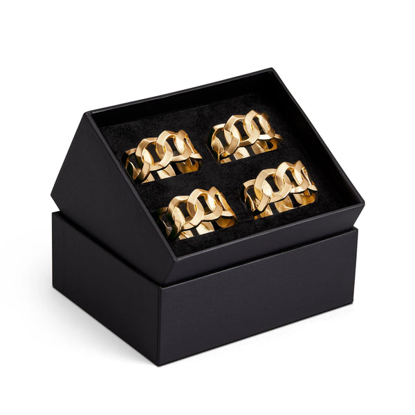 L'Objet Cuban Link Napkin Rings (Set of 4)
