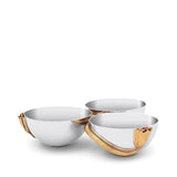 L'Objet Deco Leaves Condiment Server - 3 Sections
