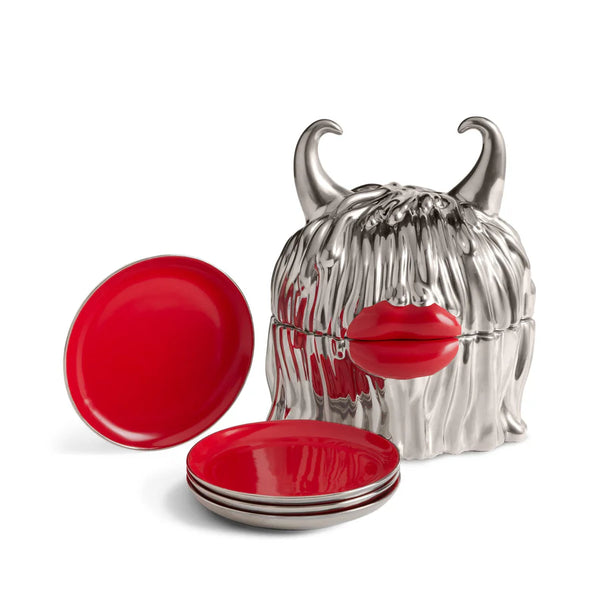 L'Objet Haas Lynda Box + Plates (Set of 4)