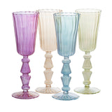 La Boheme Celebratory Stemmed Wine Glass, Assorted Set of 4