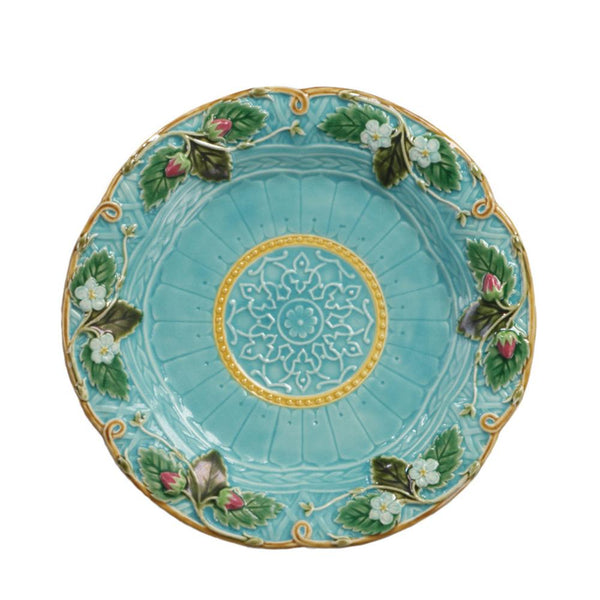 Garden Party Dessert Plate, Strawberry Design, Set of 4