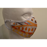 Designer Face Mask in Coral by Haleh Design