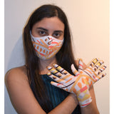 Designer Gloves in Coral by Haleh Design