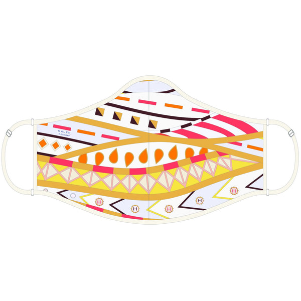 Designer Face Mask in Coral by Haleh Design