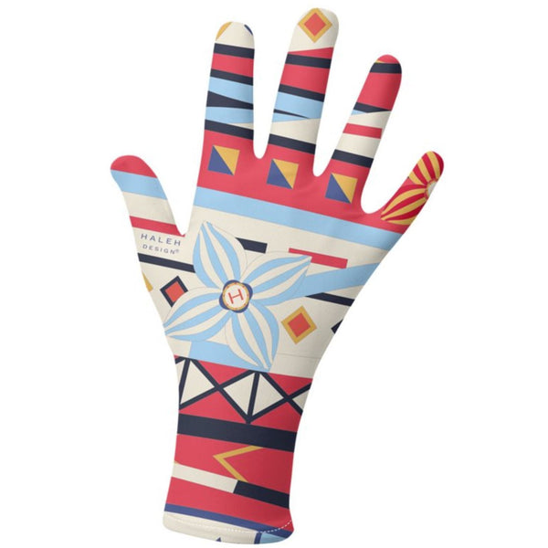 Designer Gloves in Floral by Haleh Design