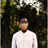 Designer Face Mask in Coral by Haleh Design