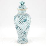 Herend Blue Felicity Ginger Jar Figurine