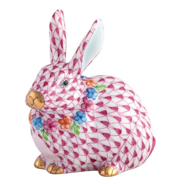 Herend Flower Bunny Figurine