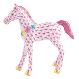 Herend Foal With Flowers Figurine