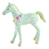 Herend Foal With Flowers Figurine