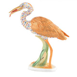 Herend Heron With Fish Figurine