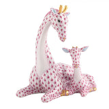 Herend Mother And Baby Giraffe Figurine