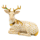 Herend Lying Christmas Deer