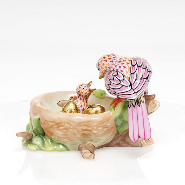 Herend Bird's Nest Figurine