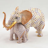 Herend Mother and Baby Elephant