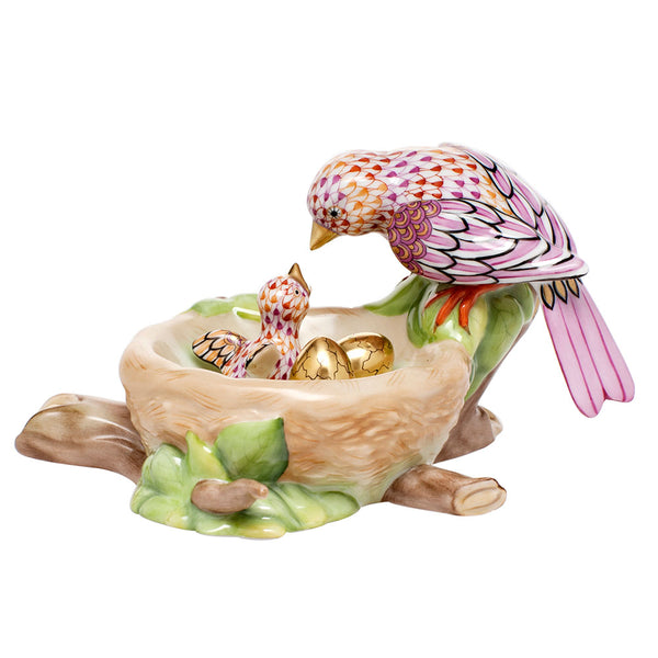 Herend Bird's Nest Figurine