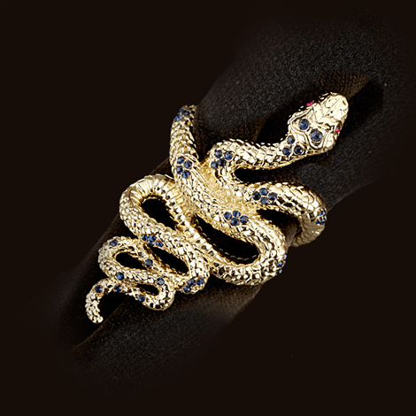 L'Objet  NAPKIN JEWELS - SNAKE