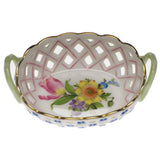 Herend Openwork Basket W/handles (Small)