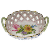 Herend Openwork Basket W/handles (Small)