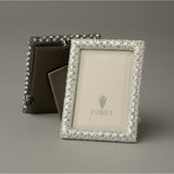 L'Objet White Crystals on Platinum Rectangular FrameCollection 