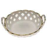 Herend Openwork Basket W/handles (Small)