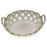 Herend Openwork Basket W/handles (Small)